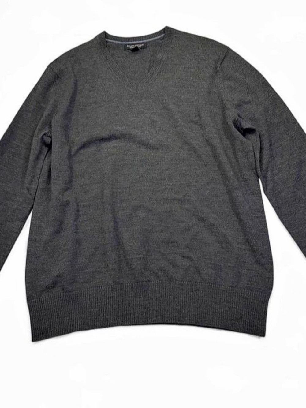 Banana Republic Merino V-Neck Sweater Gray